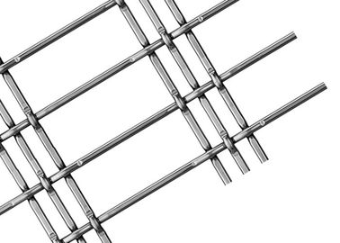 Niestandardowy elewacyjny elastyczny splot metalowy ekran z drutem płaskim / okrągłym ze stali nierdzewnej