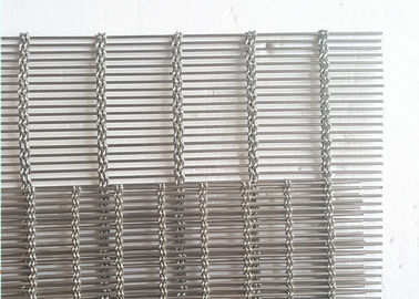 Stalowa siatka druciana ze stali nierdzewnej 316 do ślepej metalowej ściany draperii